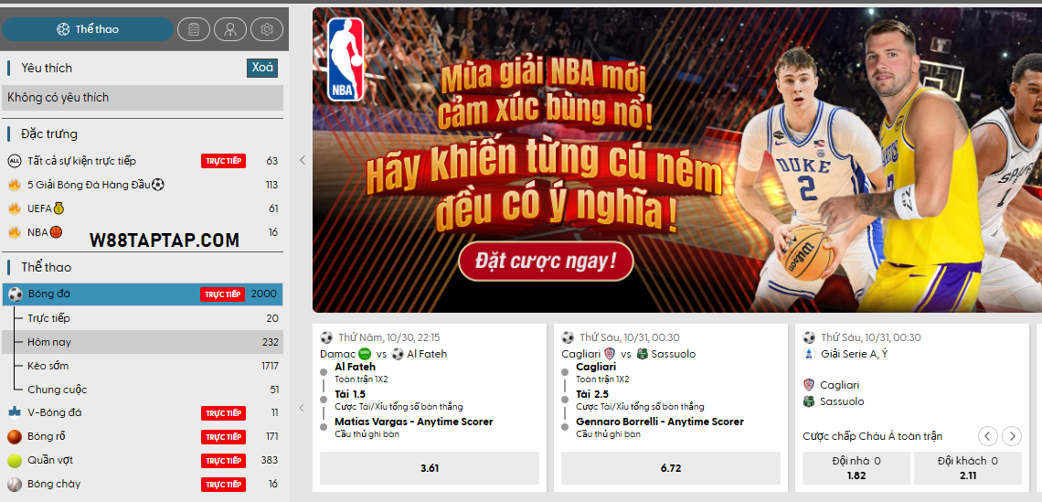 Khám Phá Thể Thao W88: Lựa Chọn Sảnh Cược Dành Cho Newbie - ROVIP.ORG