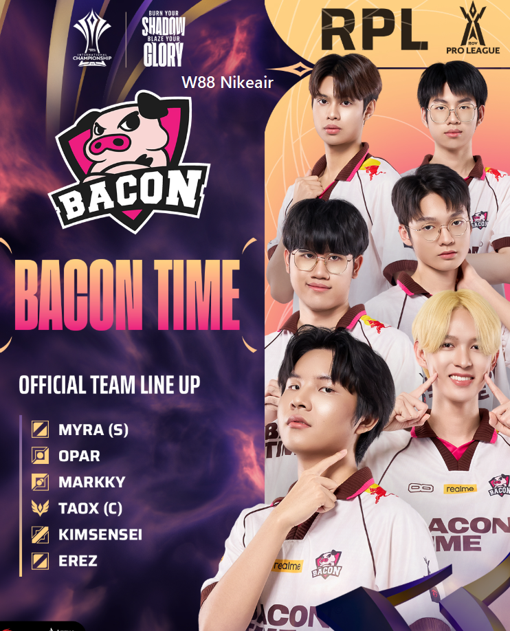 BACON TIME - ĐỘI HÌNH CHÍNH THỨC TẠI AIC 2026 - ROVIP.ORG